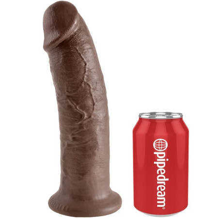 KING COCK 10 PENE MARRON 254 CM