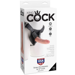 KING COCK HARNESS CON PENE REALISTICO 1520 CM 2