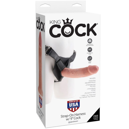 KING COCK HARNESS CON PENE REALISTICO NATURAL 229 CM