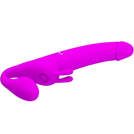 PRETTY LOVE ZANINI DILDO STRAP ON SIN ARNES 10 VIBRACIONES MORADO