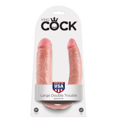 KING COCK DILDO DOBLE PENETRACION 178 CM NATURAL 2
