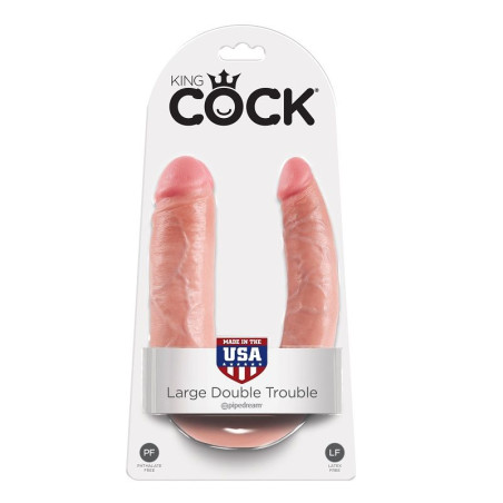 KING COCK DILDO DOBLE PENETRACION 178 CM NATURAL