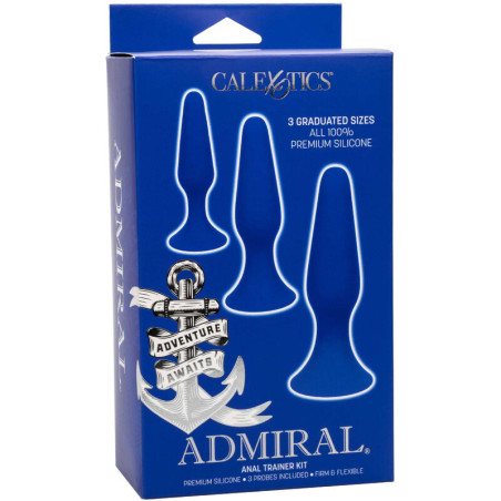 CALEXOTICS ADMIRAL KIT 3 PLUG ANAL AZUL