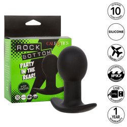 CALEXOTICS ROCK BOTTOM PLUG ANAL 10 VIBRACIONES SILICONA NEGRO 2