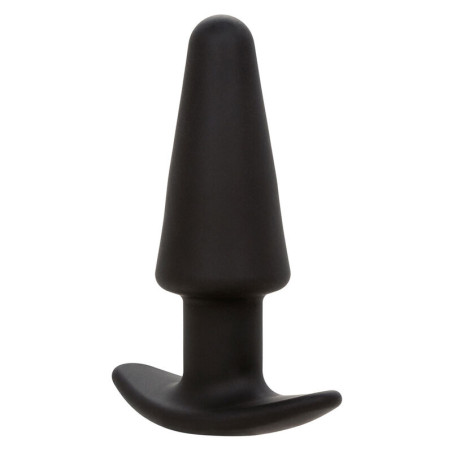 CALEXOTICS ROCK BOTTOM PLUG ANAL CONICO 10 VIBRACIONES SILICONA NEGRO
