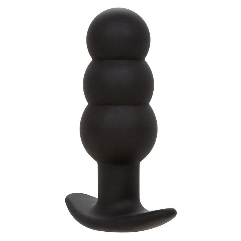 CALEXOTICS ROCK BOTTOM PLUG ANAL CON CUENTAS 10 VIBRACIONES SILICONA NEGRO