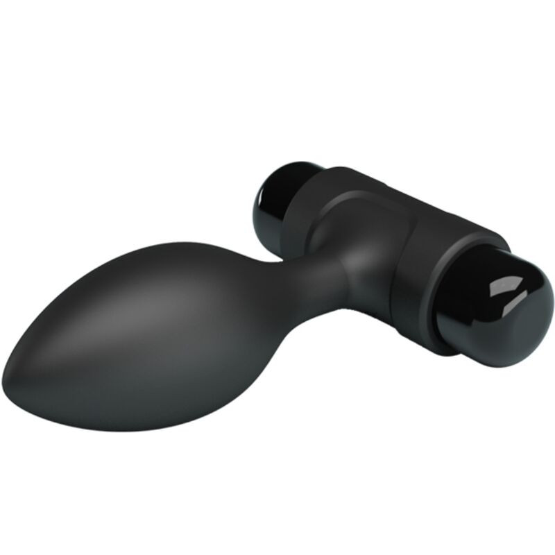 PRETTY LOVE VIBRA BUTT PLUG ANAL 10 VIBRACIONES NEGRO