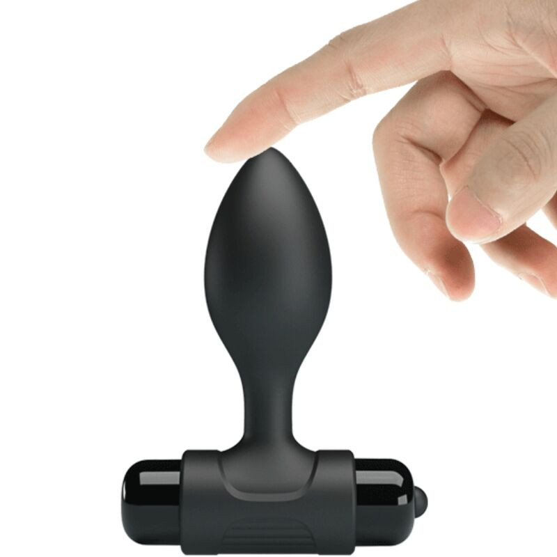 PRETTY LOVE VIBRA BUTT PLUG ANAL 10 VIBRACIONES NEGRO