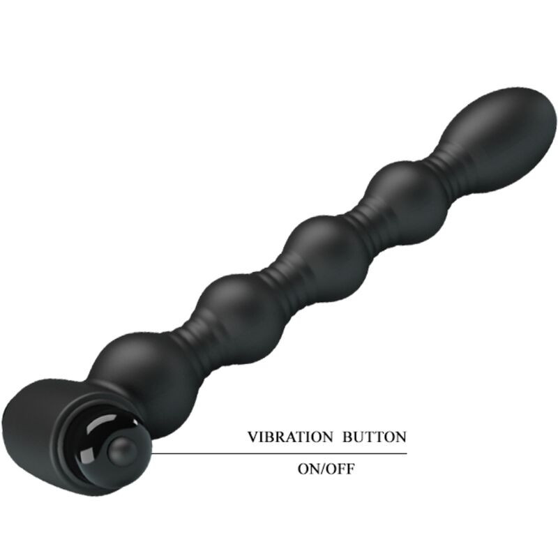 PRETTY LOVE LYNN PLUG ANAL SILICONA 10 VIBRACIONES NEGRO