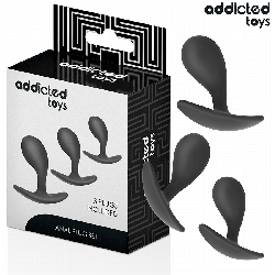ADDICTED TOYS SET DE 3 PLUG ANAL SILICONA MODELO 3 2