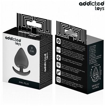 ADDICTED TOYS PLUG ANAL SILICONA TALLA L 8 CM