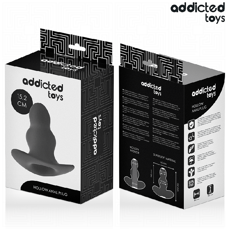 ADDICTED TOYS PLUG ANAL HUECO SILICONA TALLA XXL 152 CM