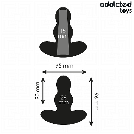 ADDICTED TOYS PLUG ANAL HUECO SILICONA TALLA M 96 CM