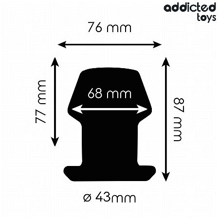ADDICTED TOYS PLUG ANAL HUECO EXTREM SILICONA TALLA M 87 CM