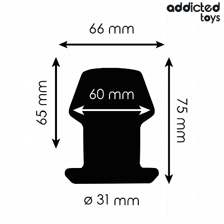ADDICTED TOYS PLUG ANAL HUECO EXTREM SILICONA TALLA S 75 CM