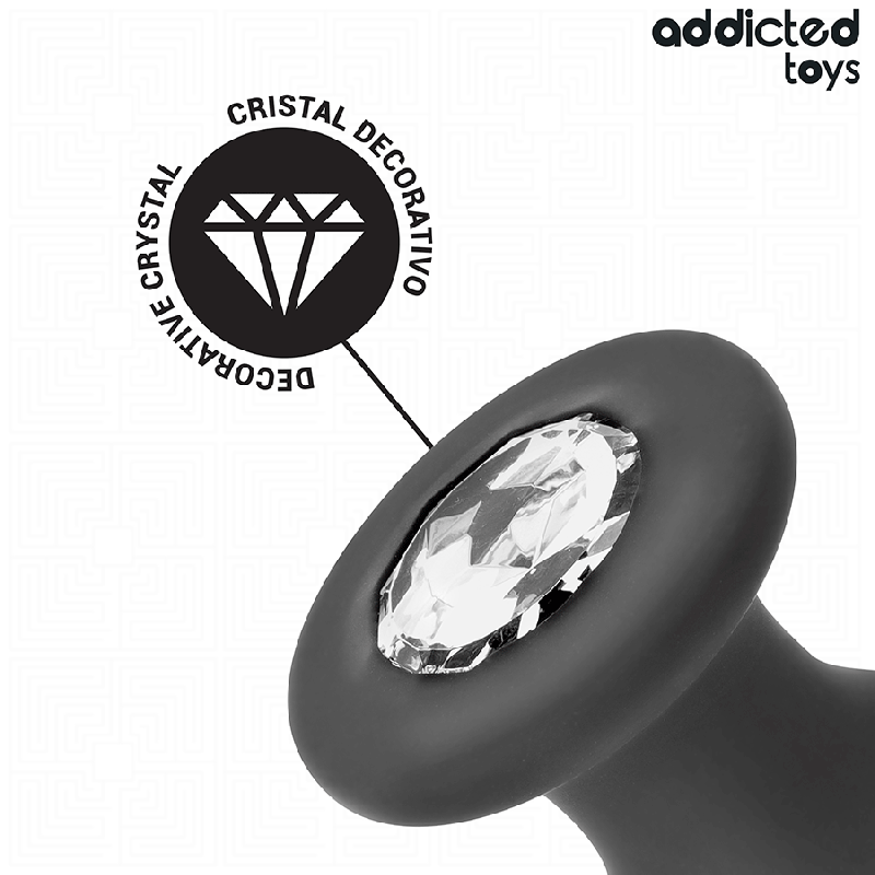 ADDICTED TOYS PLUG ANAL CON JOYA SILICONA TALLA M 104 CM