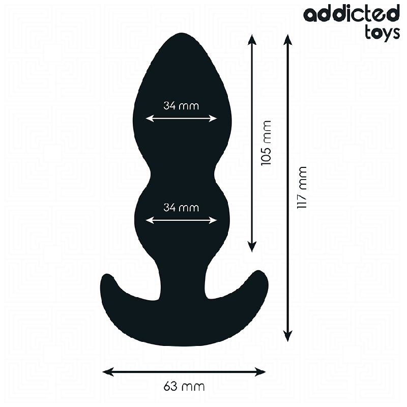 ADDICTED TOYS PLUG ANAL SILICONA TALLA L 117 CM
