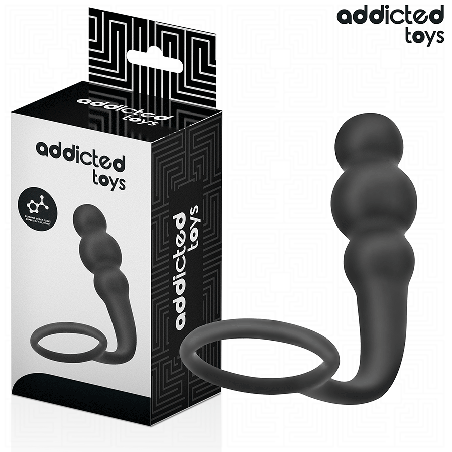 ADDICTED TOYS PLUG ANAL CON ANILLO SILICONA MODELO 1
