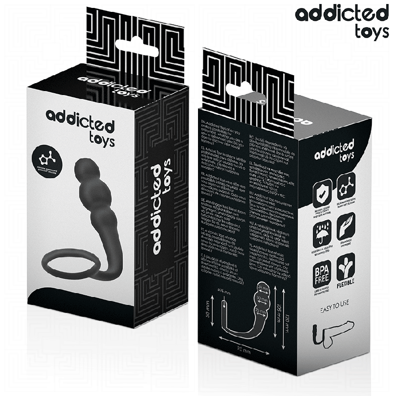 ADDICTED TOYS PLUG ANAL CON ANILLO SILICONA MODELO 1