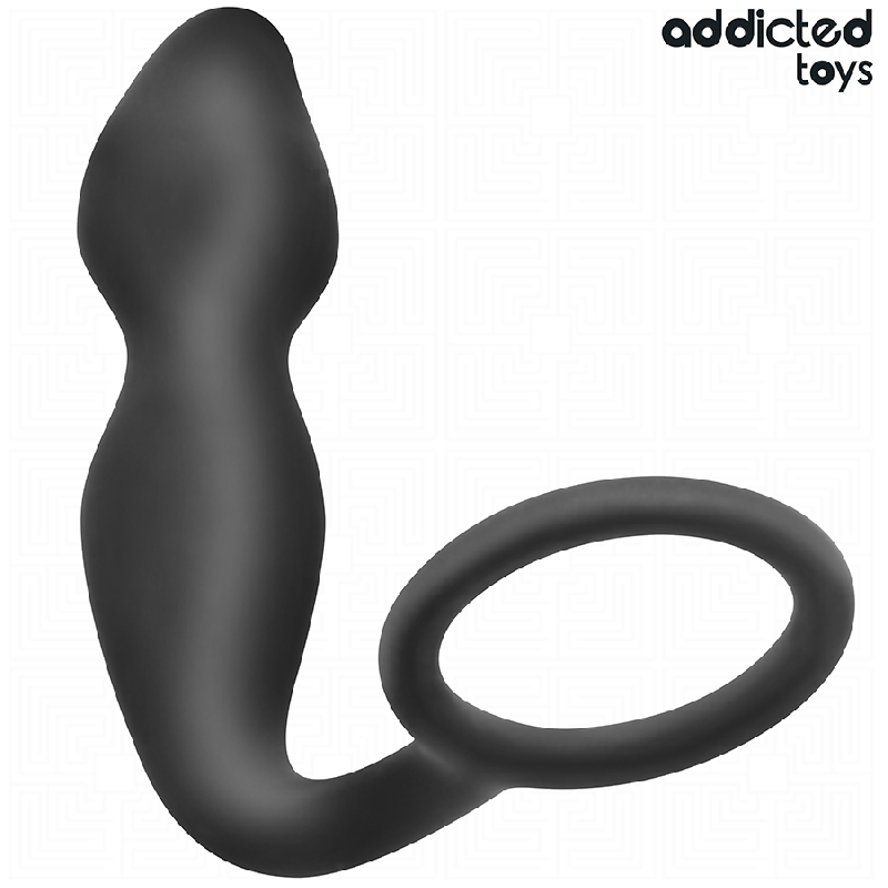ADDICTED TOYS PLUG ANAL CON ANILLO SILICONA MODELO 2