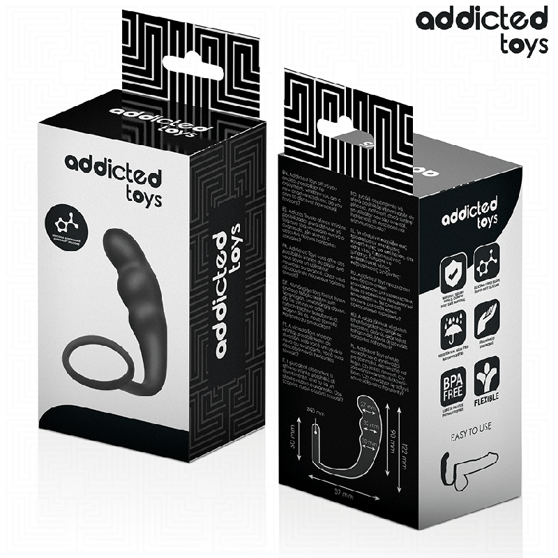 ADDICTED TOYS PLUG ANAL CON ANILLO SILICONA MODELO 4