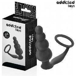 ADDICTED TOYS PLUG ANAL CON ANILLO SILICONA MODELO 5 2