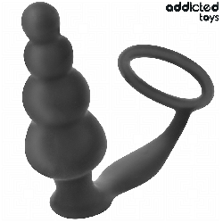 ADDICTED TOYS PLUG ANAL CON ANILLO SILICONA MODELO 5