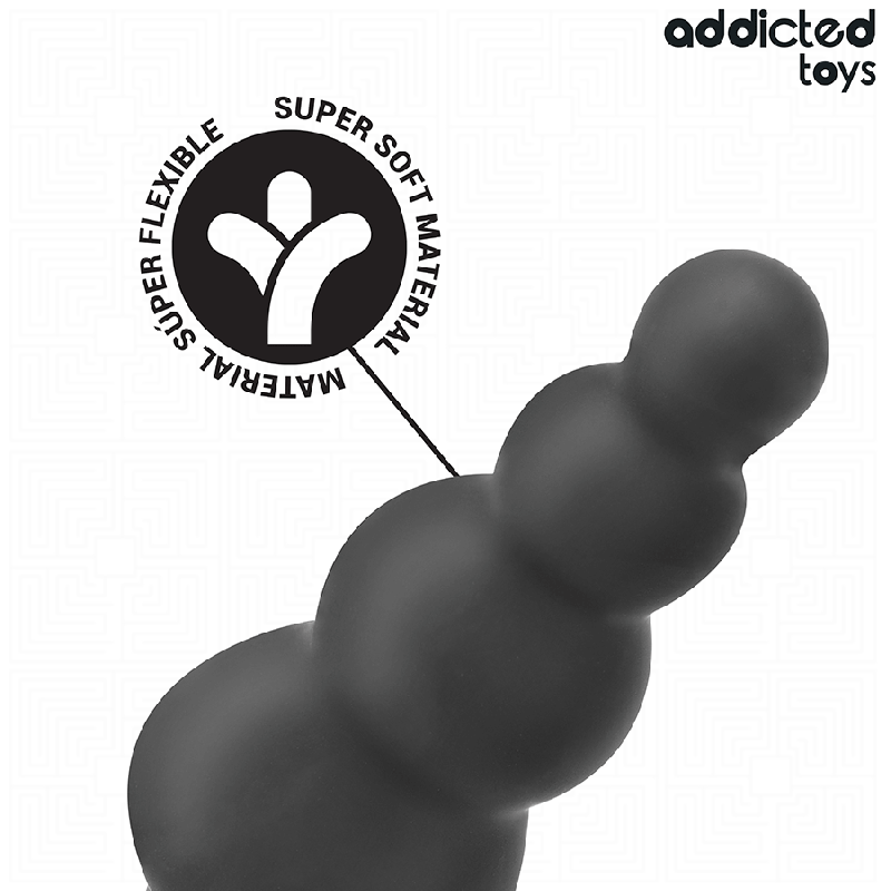 ADDICTED TOYS PLUG ANAL CON ANILLO SILICONA MODELO 5