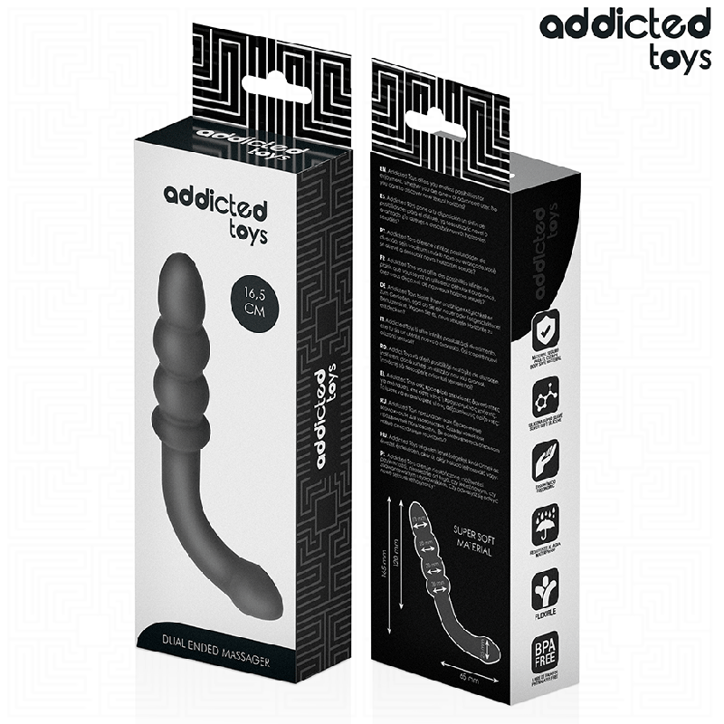 ADDICTED TOYS MASAJEADOR ANAL DOBLE SILICONA 165 CM