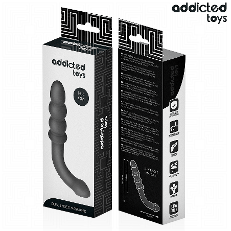 ADDICTED TOYS MASAJEADOR ANAL DOBLE SILICONA 165 CM