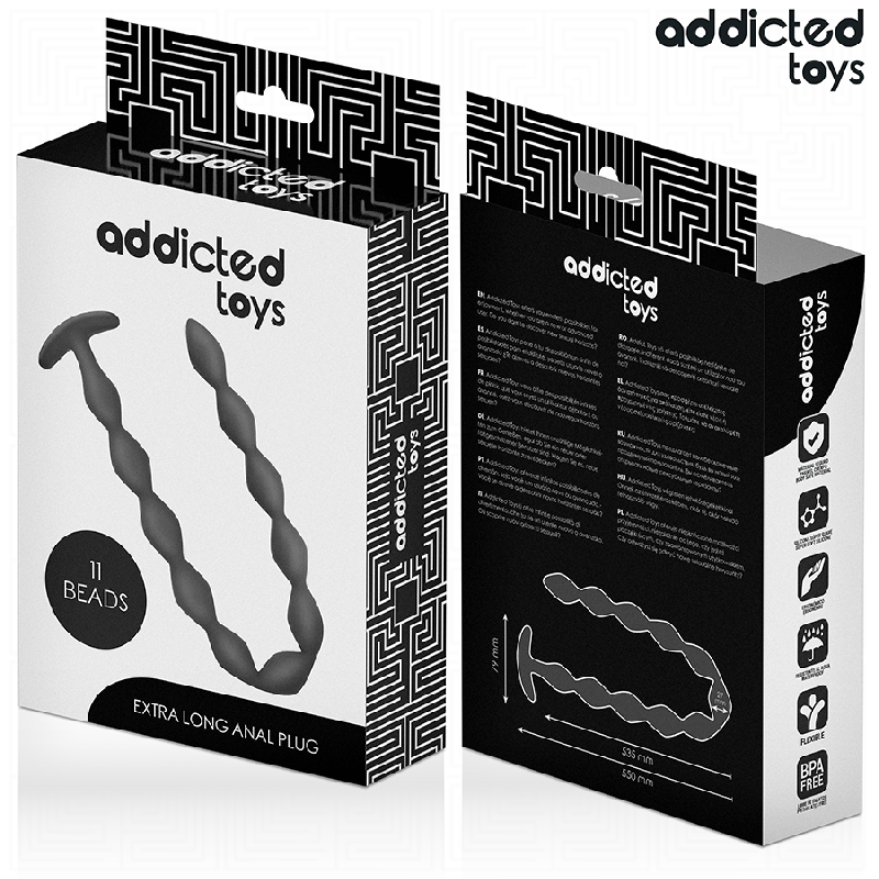ADDICTED TOYS ROSARIO ANAL 27 CM EXTRA LARGO SILICONA