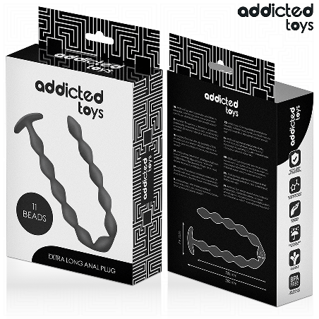 ADDICTED TOYS ROSARIO ANAL 27 CM EXTRA LARGO SILICONA