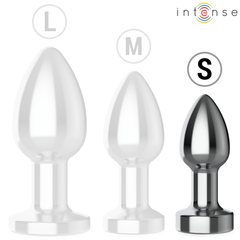 INTENSE PLUG ANAL 10 VIBRACIONES METAL CON CONTROL REMOTO S