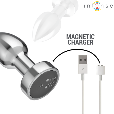 INTENSE PLUG ANAL 10 VIBRACIONES METAL CON CONTROL REMOTO S