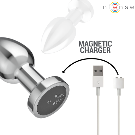 INTENSE PLUG ANAL 10 VIBRACIONES METAL CON CONTROL REMOTO M