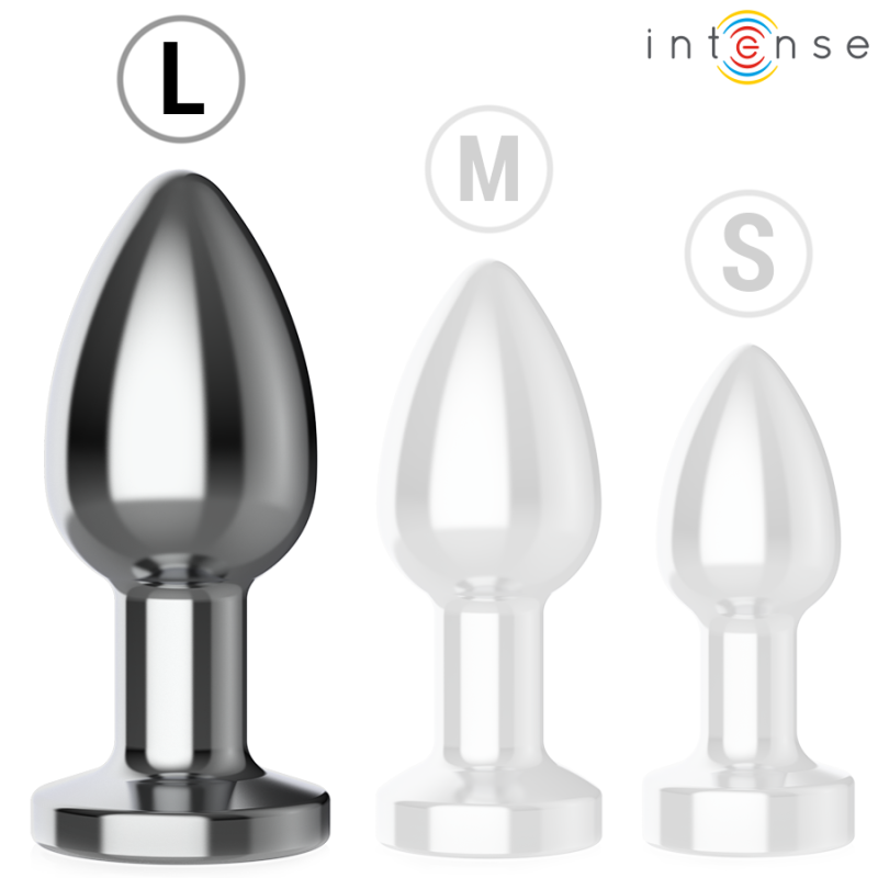 INTENSE PLUG ANAL 10 VIBRACIONES METAL CON CONTROL REMOTO L