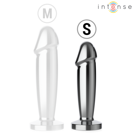 INTENSE PLUG ANAL 10 VIBRACIONES METAL EN FORMA DE DILDO CON CONTROL REMOTO S