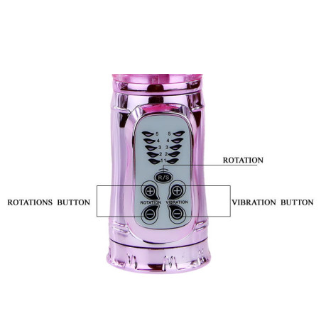 BAILE THROBBING BUNNY ROTADOR RAMPANTE ROSA