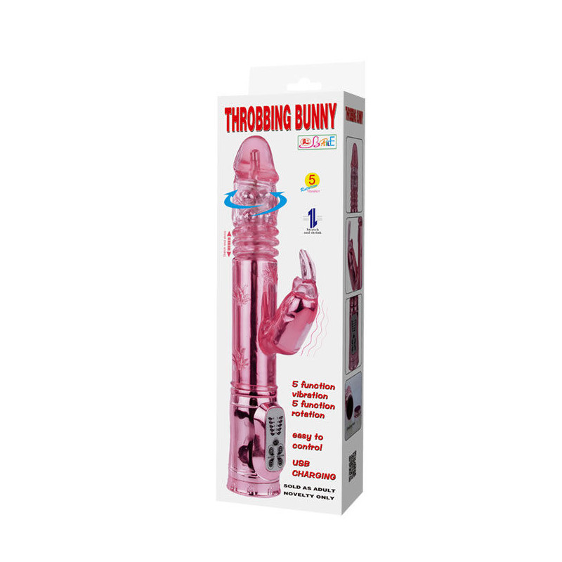 BAILE THROBBING BUNNY ROTADOR RAMPANTE ROSA