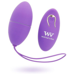 WOMANVIBE ALSAN HUEVO CONTROL REMOTO SILICONA MORADO