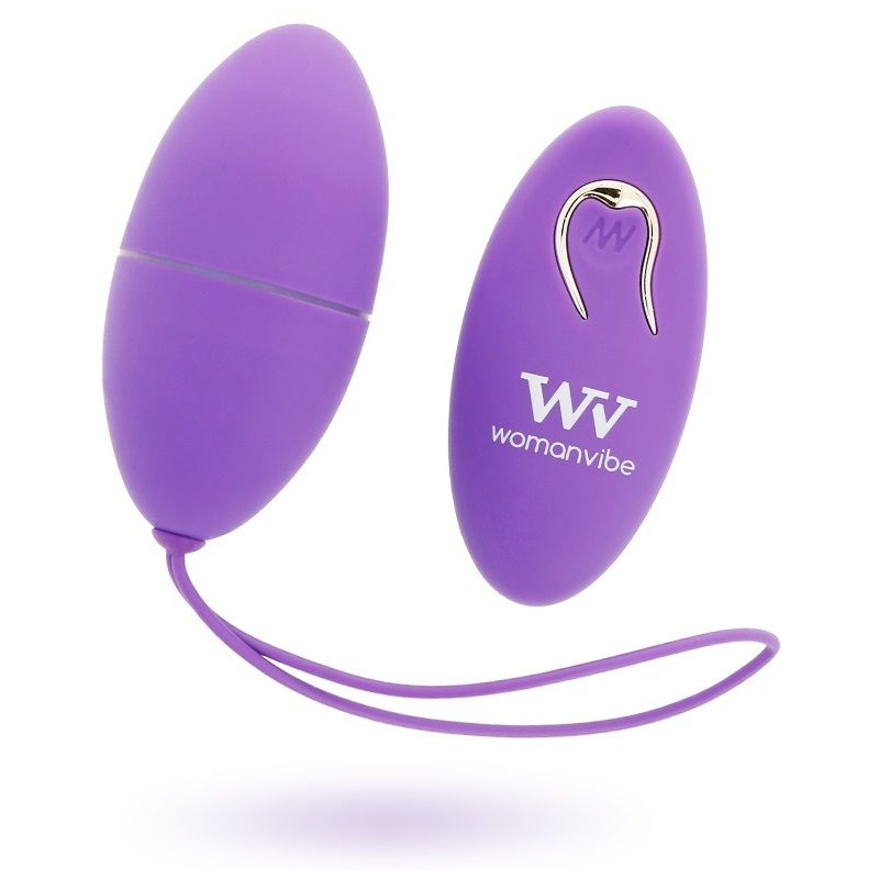 WOMANVIBE ALSAN HUEVO CONTROL REMOTO SILICONA MORADO