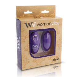 WOMANVIBE ALSAN HUEVO CONTROL REMOTO SILICONA MORADO 2