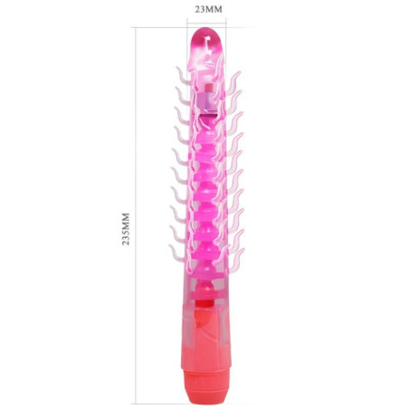 BAILE FLEXI VIBE SENSUAL SPINE BENDABLE VIBRATING DILDO LILA 235 CM