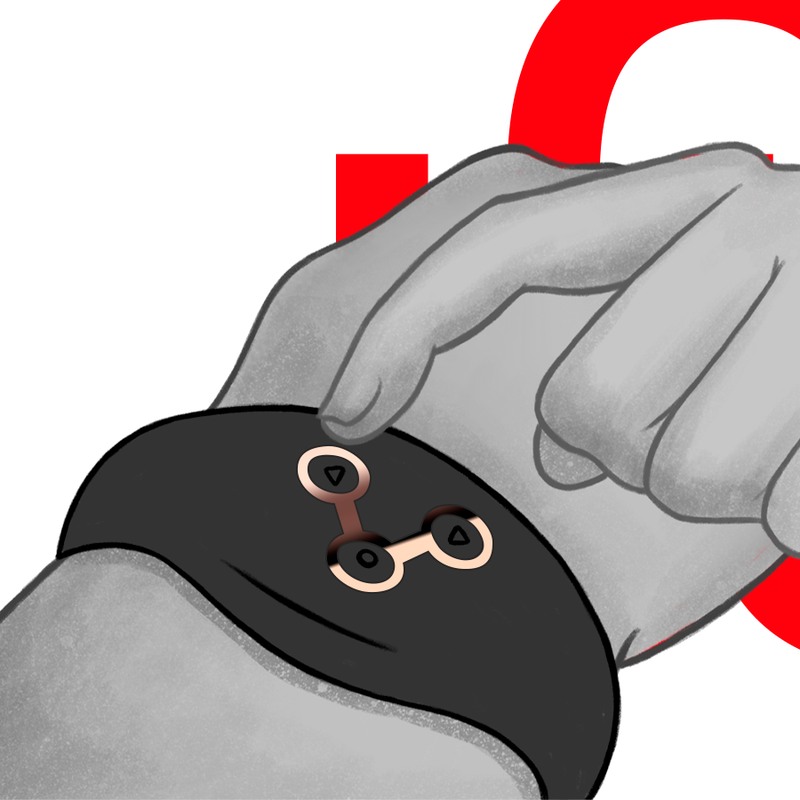 WATCHME RELOJ CONTROL REMOTO WIRELESS TECHNOLOGY AZABACHE Y COBRE