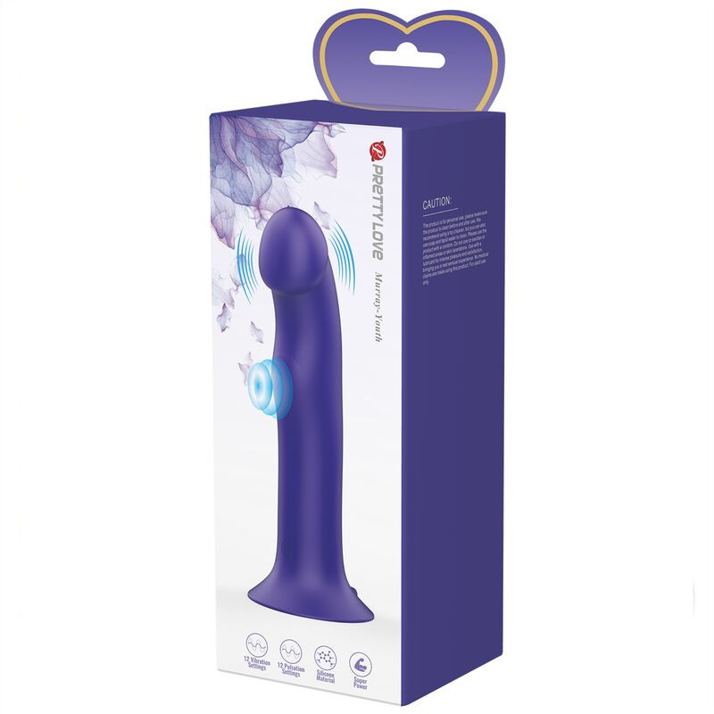 PRETTY LOVE MURRAY YOUTH DILDO VIBRADOR RECARGABLE VIOLETA