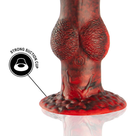 EPIC PROMETHEUS DILDO TITAN EN LLAMAS RECARGABLE CONTROL REMOTO