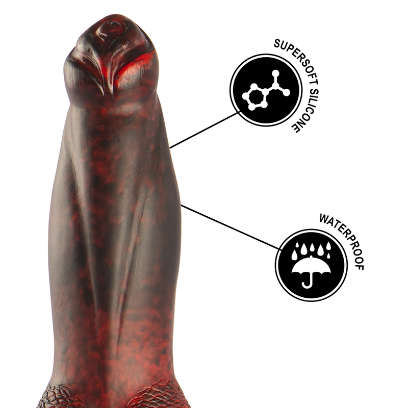 EPIC PROMETHEUS DILDO TITAN EN LLAMAS RECARGABLE CONTROL REMOTO