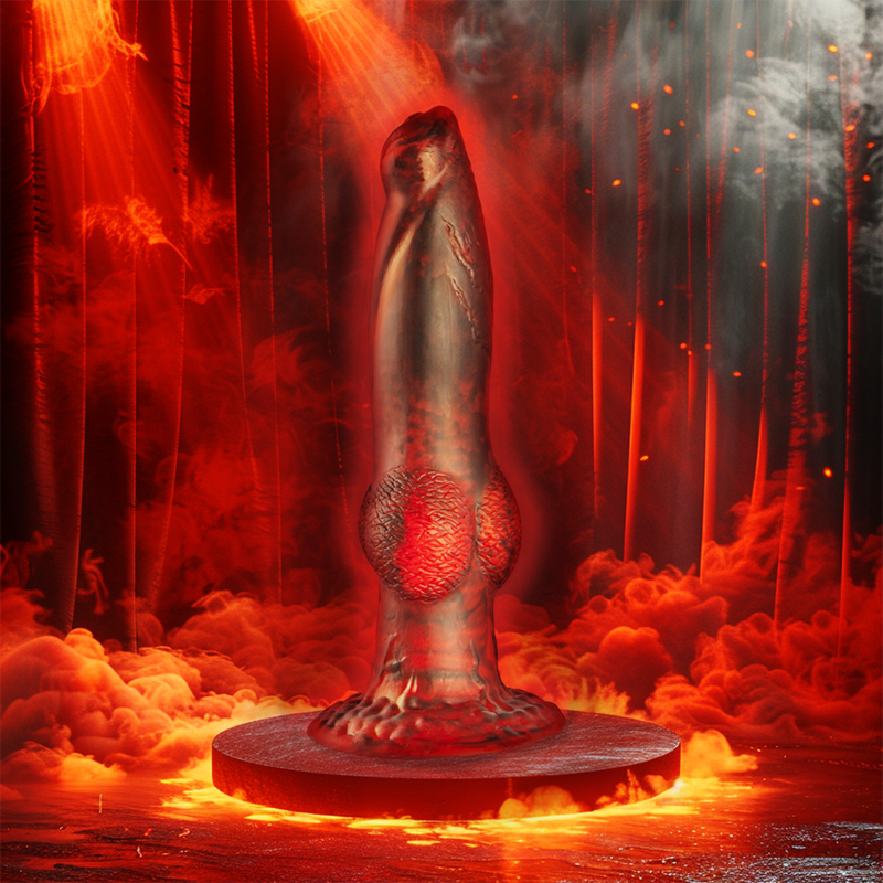 EPIC PROMETHEUS DILDO TITAN EN LLAMAS RECARGABLE CONTROL REMOTO