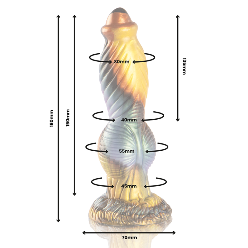 EPIC PHOENIX DILDO EL RESURGIR DEL PLACER RECARGABLE CONTROL REMOTO