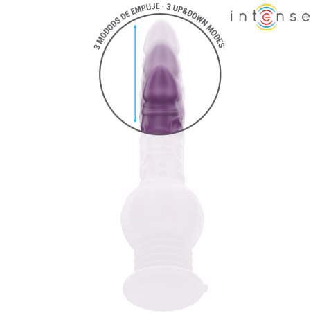 INTENSE TATUM VIBRADOR MULTIFUNCION CON VIBRACION UP AND DOWN 24 CM MORADO
